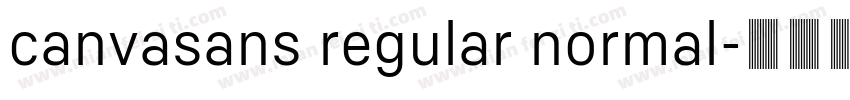 canvasans regular normal字体转换